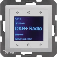 Berker Radio DAB+, Q.x aluminium 29846084