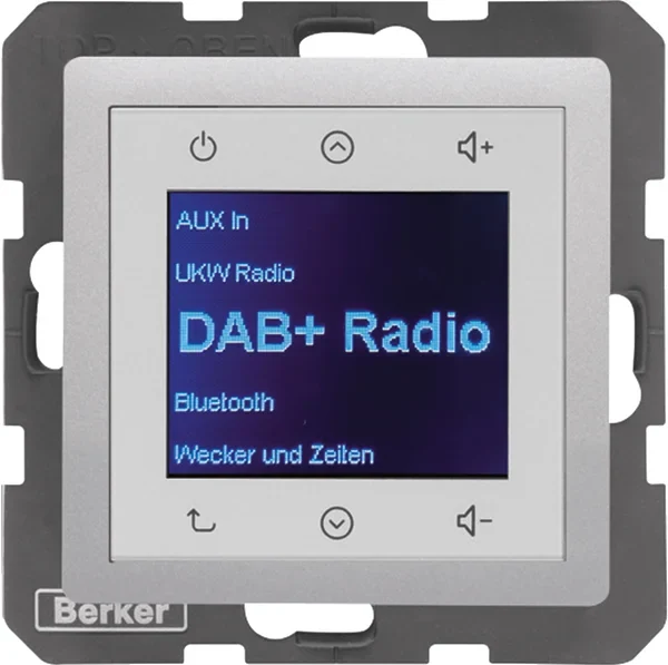 Berker Berker Radio DAB+, Q.x aluminium 29846084