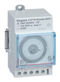 Legrand 412795 MicroRex QW31 230V50/60Hz analog Wochenzeitschaltuhr Quarz+Gangr.