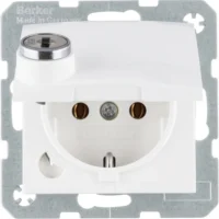 Berker SCHUKO-Steckdose polarweiß glänzend 41638989