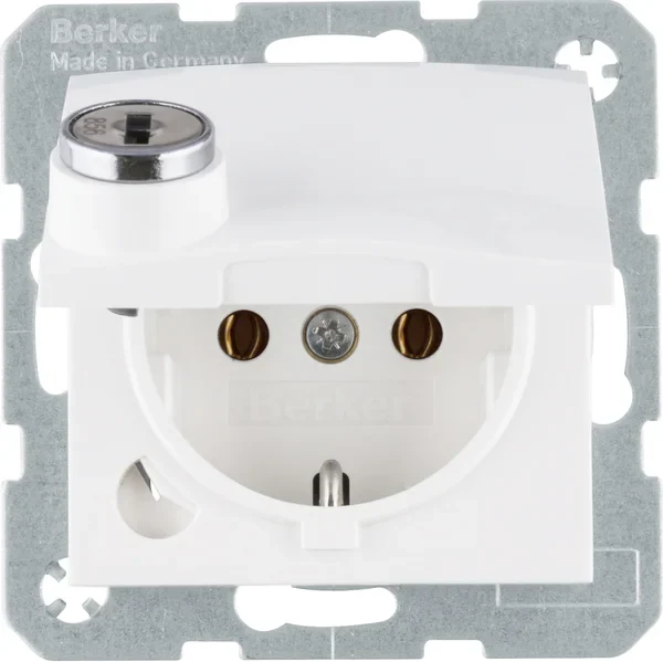 Berker Berker SCHUKO-Steckdose polarweiß glänzend 41638989