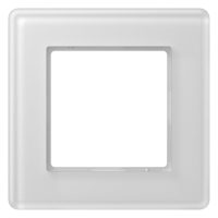 Jung AV581GLMWW Glasrahmen 1f senkr.eu.waager.e Montage Glas A VIVA al