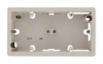 Legrand 776132 Aufputz Gehäuse 2-fach Creo mandelweiß