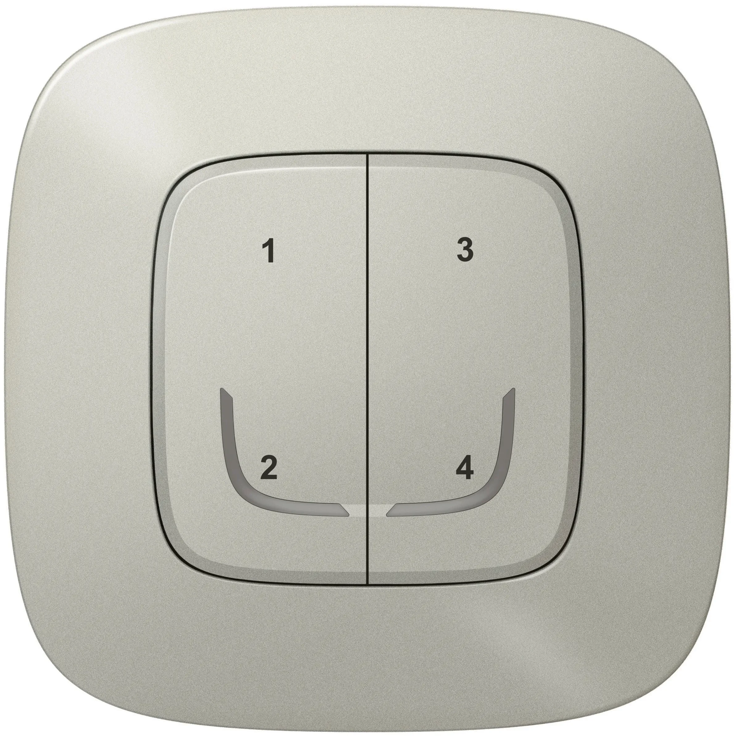 Legrand Legrand 752768 Szenenschalter m.4 Tasten Valena Allure with Netatmo Aluminium