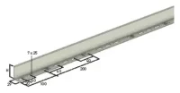 Legrand CM923044 Trennsteg COT 100 V4A Edelstahl für Schwerlastgitterrinnen