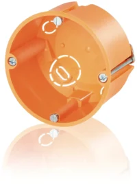 Legrand A01021 Hohlwand Gerätedose T47mm mit vormontierten Geräteschrauben orange