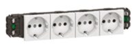 Legrand 077404 Steckdose 4-fach 8M weiß RAL9003