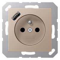 Jung A1520F-18ACH Steckdose Frz/Belg m.USB Typ A