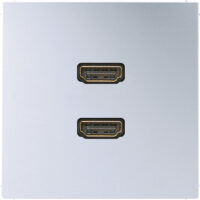 Jung Multimedia-Anschluss alu 2 x HDMI mit Tragring MA AL 1133