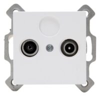 Kopp 941232081 ATHENIS-Antennensteckdose TV/RF Farbe:arktisweiß matt