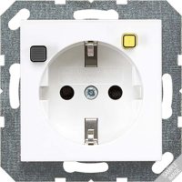 Jung A5520.30SW FI-SCHUKO-Steckdose 30mA Serie A schwarz