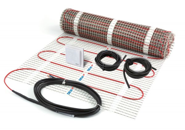 DEVI Heizkabel 150W/qm 150W 1qm 1Kaltl DEVImat 150 Dünnbett-Set Smart 230V