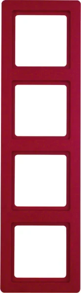 Berker Berker Rahmen rot, samt 4-fach 10146062