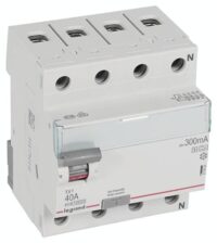 Legrand 411804 TX3 Fi-Schalter 40A 4-polig 300mA Typ A-S 400VAC 4TE