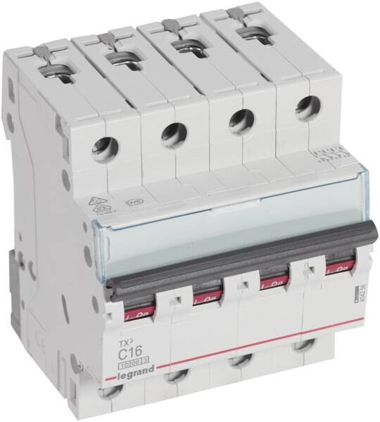 Legrand Legrand 404256 TX3 LS-Schalter C 16A 4-polig 10kA 400VAC 4TE