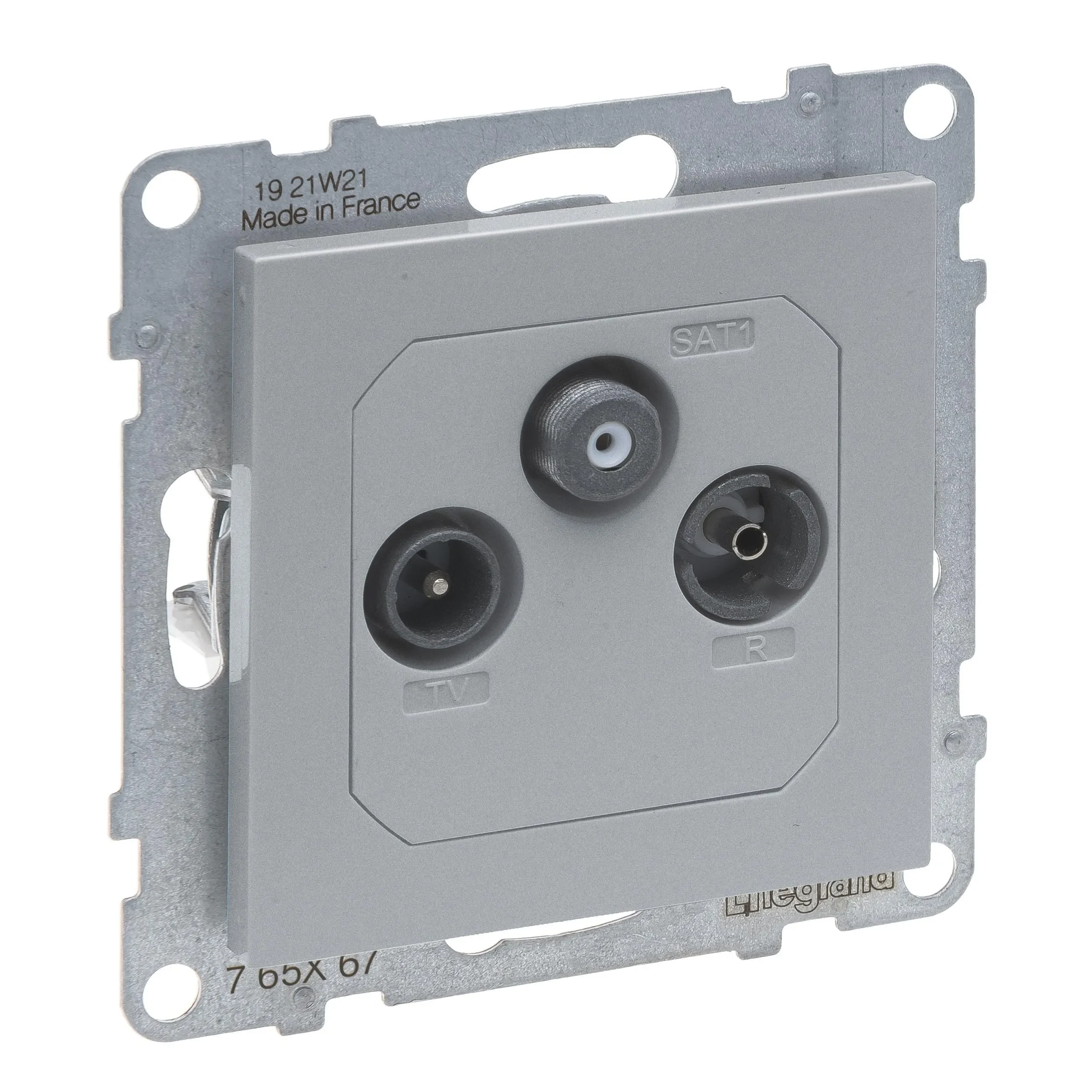 Legrand Legrand 765267 SEANO Einzeldose TV-R-SAT für HD-TV in der Farbausführung Al