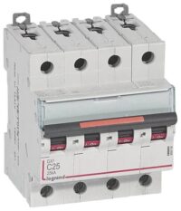 Legrand 409796 DX3 LS-Schalter C 25A 4-polig 25kA 400VAC 4TE