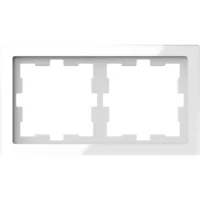 Merten Rahmen 2 fach kristallws D-Life Glas MEG4020-6520