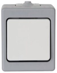 Kopp 564348006 Taster AP-FR mit Linse beleuchtet10AX 250V IP44 Std grau