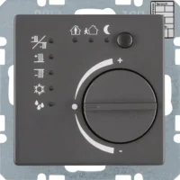 Berker Temperaturregler anthrazit samt 75441126