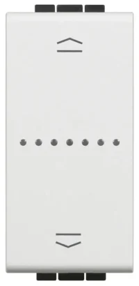 BTicino N4027C Rollladenschalter 1M für LivingLight with Netatmo Weiß