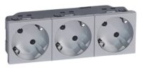 Legrand 079283 Steckdose 45° 3-fach 6M Mosaic Aluminium