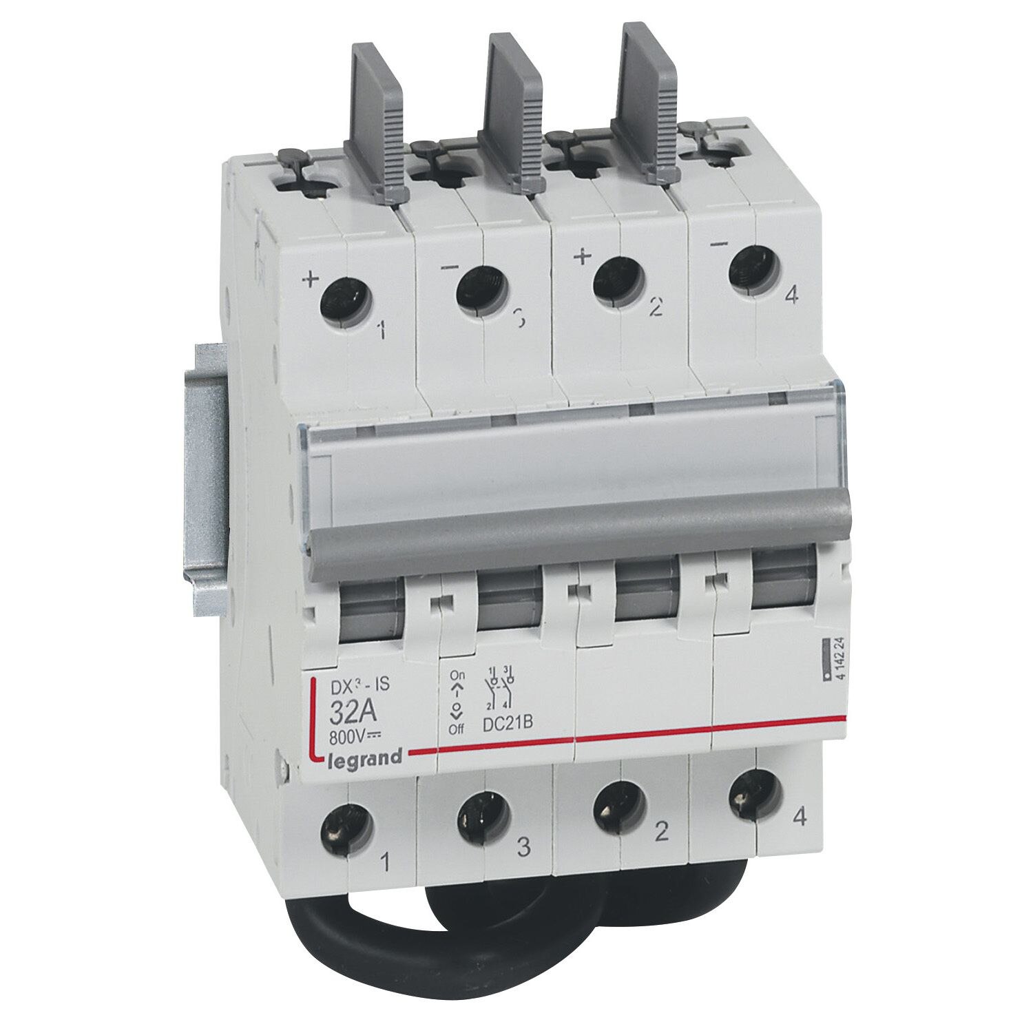 Legrand Legrand 414224 DX3 Lasttrennschalter 2P 32A 800VDC 4 Module