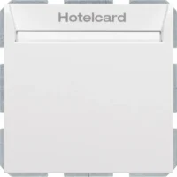 Berker Relais-Schalter Hotelcard polarweiß matt 16409909