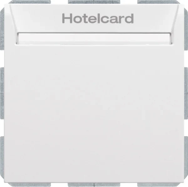 Berker Berker Relais-Schalter Hotelcard polarweiß matt 16409909