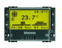 BTicino L4451 Chronothermostat Tages-/ Wochenprogr. 7Programme 3M Anthrazit
