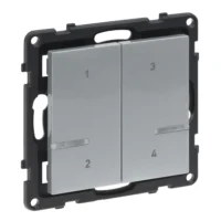Legrand 765735 Seano with Netatmo Szenentaster 4-fach Aluminium