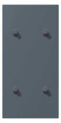 Jung LC12-25R0262 Abdeckung mit Kipphebel "Zylinder" 2x2 Kipphebel senkrecht LS 1912 gri