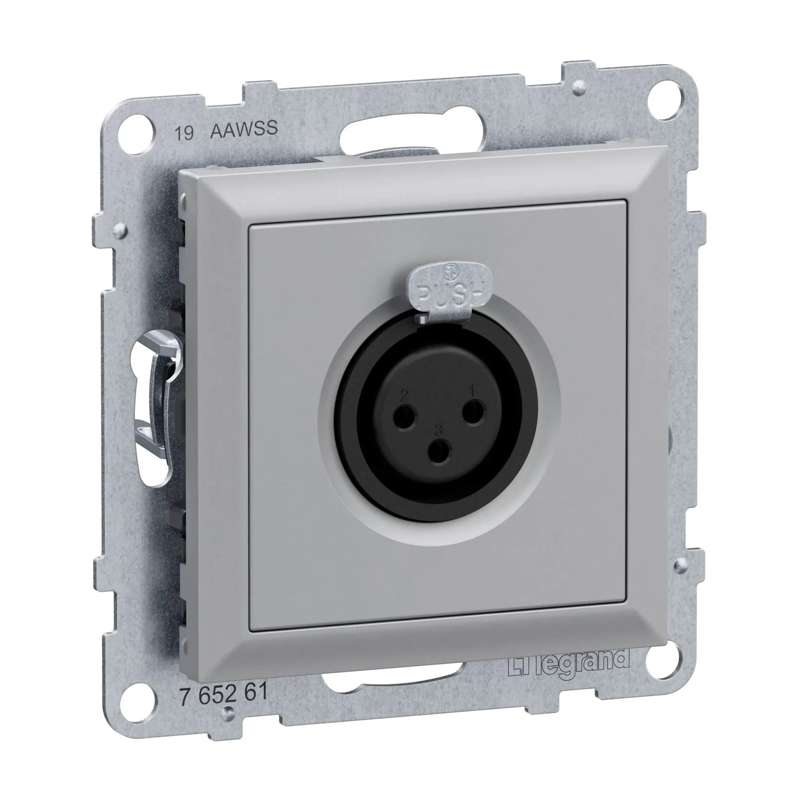 Legrand 765261 SEANO XLR-Dose 3-polig weiblich Schraubklemmen:0,5 mm² inklusive