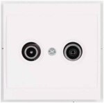 Kopp 313613186 Abdeckung für Ant steckd.2-fach TV RF M3x13,M3x16,M3x25 Malta arktis