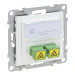 Legrand 765189 SEANO SC/APC Monomode Glasfaser-Steckdose 2 Glasfaserkabeln,