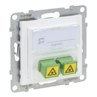 Legrand 765189 SEANO SC/APC Monomode Glasfaser-Steckdose 2 Glasfaserkabeln,