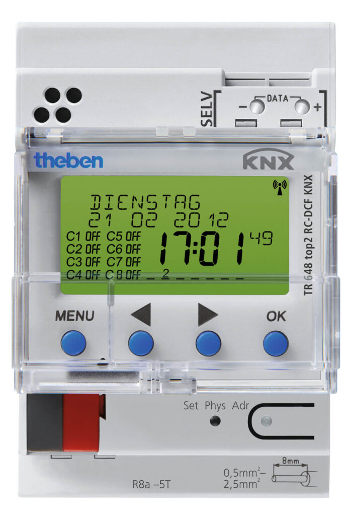 Theben Digitale Zeitschaltuhr TR 648top2 RC DCFKNX – Bild 1
