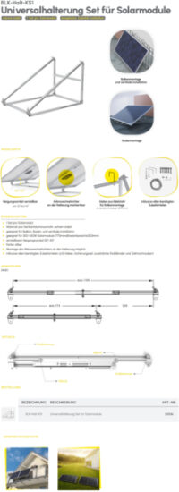 Bild vom Produkt: BLK-Halt-KS1 Premium Universalhalterung BLK-Halt-KS1