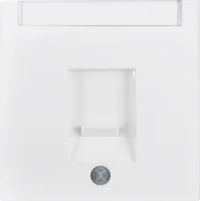 Berker Zentralstück 1-fach pws/gl mit Staubschutzschieb. 11708989