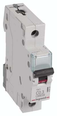 Legrand 403424 TX3 LS-Schalter C 0,3A 1-polig 6kA 230/400VAC 1TE