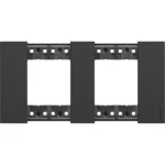 BTicino KA4802M2KG LivingNow Abdeck- rahmen 2x2-modulig in Farbausführung Black
