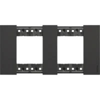 BTicino KA4802M2KG LivingNow Abdeck- rahmen 2x2-modulig in Farbausführung Black