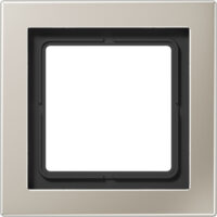 Jung Rahmen 1-fach Edelstahl waage/senkrecht ESD 2981