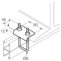 Van Geel SC855S Bügelklemme H90 V4A Edelstahl