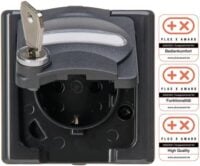 Kopp 103573003 BLUE ELECTRIC-Schutzkontakt-Steckdose