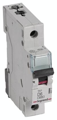 Legrand 403717 TX3 LS-Schalter D 6A 1-polig 6kA 230/400VAC 1TE