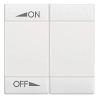 BTicino N4911M2AIN LivingLight Symbolwippe 2M ON-OFF REGELUNG Weiß
