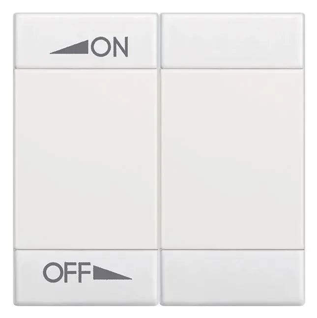 Legrand BTicino N4911M2AIN LivingLight Symbolwippe 2M ON-OFF REGELUNG Weiß