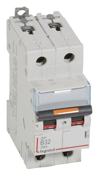 Legrand Legrand 409719 DX3 LS-Schalter B 32A 2-polig 25kA 400VAC 2TE