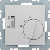 Berker Raumtemperaturregler S.x/B.x, aluminium 20291404